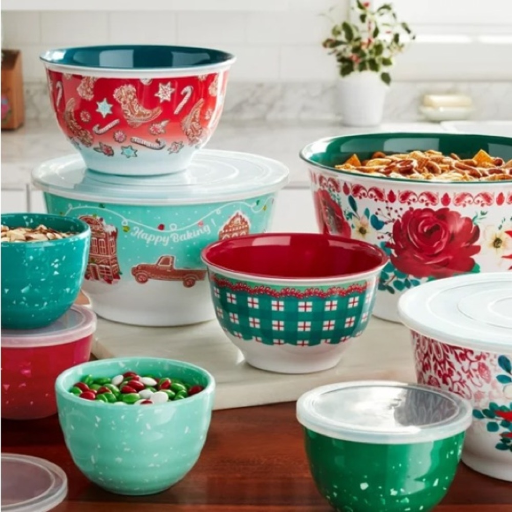The pioneer woman 18 piece mixing bowls